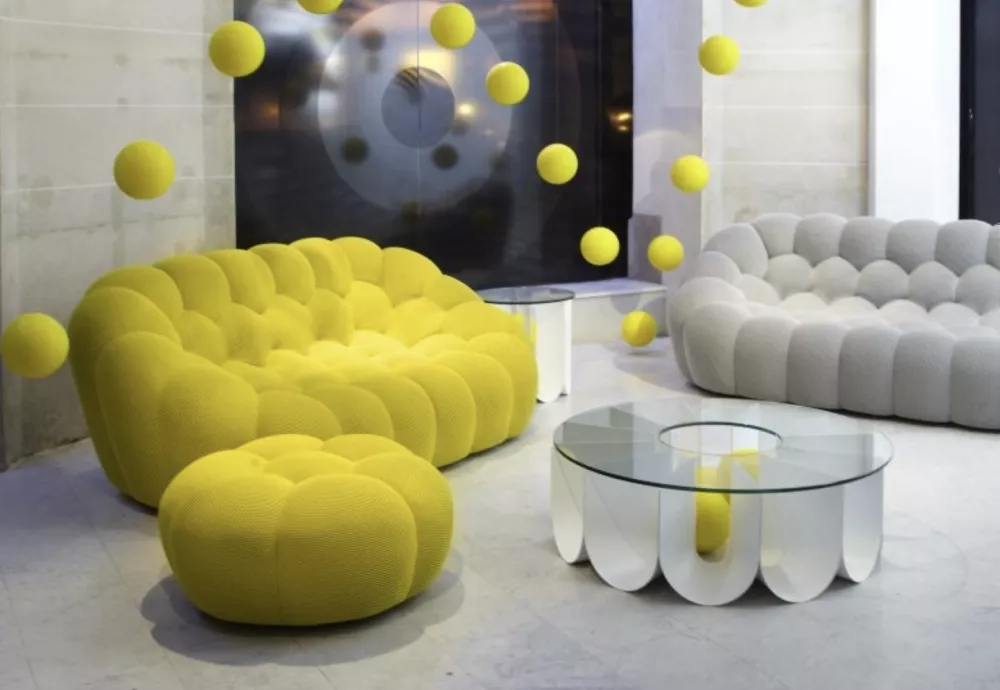 bubble couch white