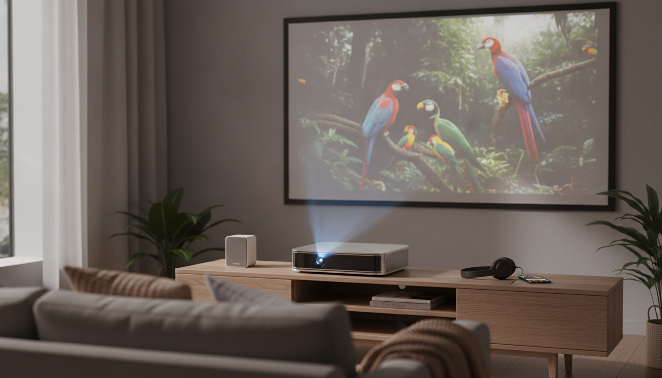 1080p Mini Smart Projector Setup: Brightness, Audio, Tips