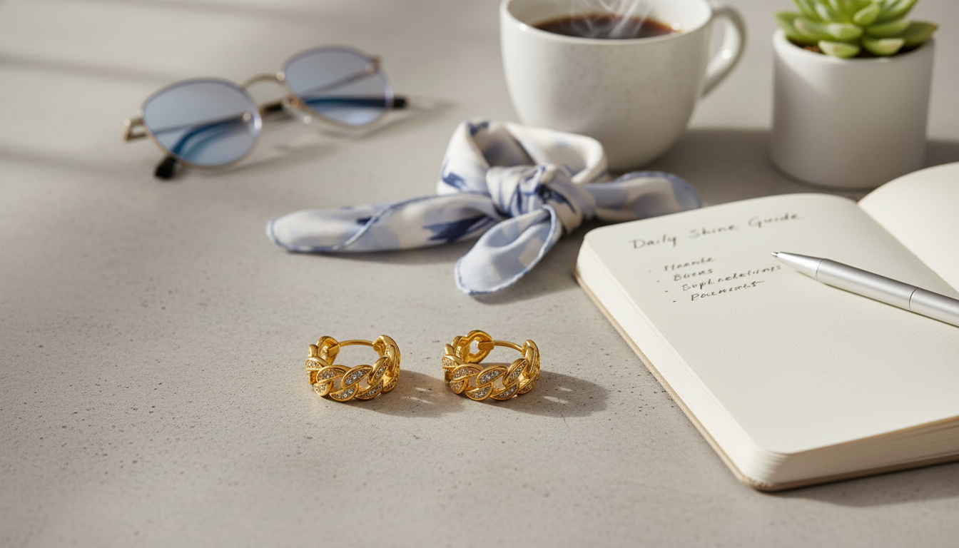 Sterling Iced-Out Stud Earrings: Daily Shine Guide