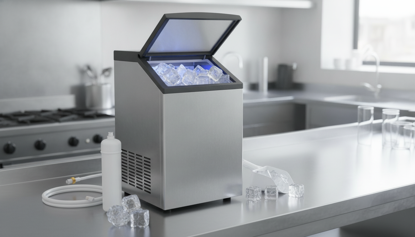 80 lb/Day Commercial Ice Maker: 27.5 lb Bin Guide